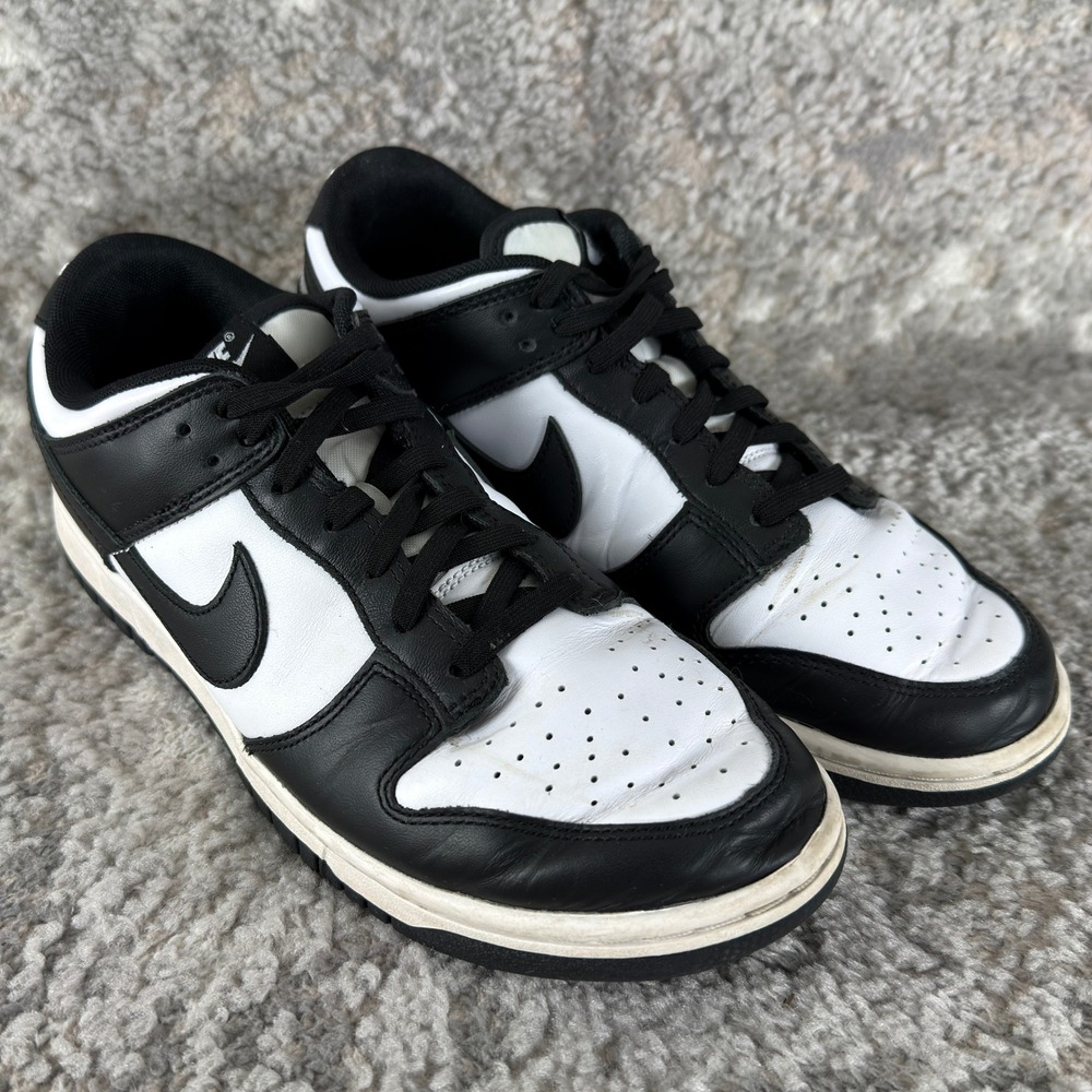 Nike Size 8 Dunk Low Panda Retro Black White Sneakers Men